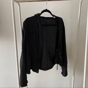 Brandy Melville Black Windbreaker / Rain Coat